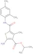 Isopropyl 2-amino-5-{[(2,4-dimethylphenyl)amino]carbonyl}-4-methylthiophene-3-carboxylate