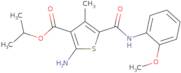 Isopropyl 2-amino-5-{[(2-methoxyphenyl)amino]carbonyl}-4-methylthiophene-3-carboxylate