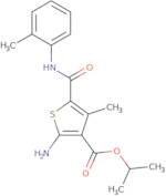 Isopropyl 2-amino-4-methyl-5-{[(2-methylphenyl)amino]carbonyl}thiophene-3-carboxylate