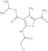 Isopropyl 5-(aminocarbonyl)-2-[(chloroacetyl)amino]-4-methylthiophene-3-carboxylate