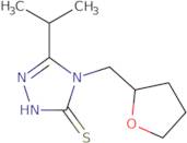 5-Isopropyl-4-(tetrahydrofuran-2-ylmethyl)-4H-1,2,4-triazole-3-thiol