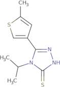 4-Isopropyl-5-(5-methylthien-3-yl)-4H-1,2,4-triazole-3-thiol