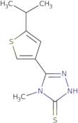 5-(5-Isopropylthien-3-yl)-4-methyl-4H-1,2,4-triazole-3-thiol