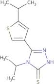 4-Isopropyl-5-(5-isopropylthien-3-yl)-4H-1,2,4-triazole-3-thiol