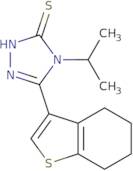 4-Isopropyl-5-(4,5,6,7-tetrahydro-1-benzothien-3-yl)-4H-1,2,4-triazole-3-thiol