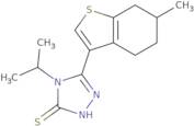 4-Isopropyl-5-(6-methyl-4,5,6,7-tetrahydro-1-benzothien-3-yl)-4H-1,2,4-triazole-3-thiol