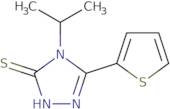 4-Isopropyl-5-thien-2-yl-4H-1,2,4-triazole-3-thiol