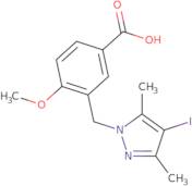 3-[(4-Iodo-3,5-dimethyl-1H-pyrazol-1-yl)methyl]-4-methoxybenzoic acid