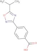 4-(5-Isopropyl-1,2,4-oxadiazol-3-yl)benzoic acid