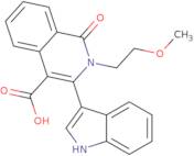 3-(1H-Indol-3-yl)-2-(2-methoxyethyl)-1-oxo-1,2-dihydroisoquinoline-4-carboxylic acid