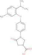 1-[4-(2-Isopropyl-5-methylphenoxy)phenyl]-5-oxopyrrolidine-3-carboxylic acid