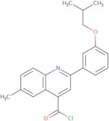 2-(3-Isobutoxyphenyl)-6-methylquinoline-4-carbonyl chloride