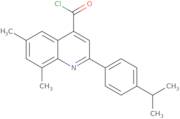 2-(4-Isopropylphenyl)-6,8-dimethylquinoline-4-carbonyl chloride