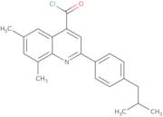 2-(4-Isobutylphenyl)-6,8-dimethylquinoline-4-carbonyl chloride