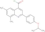 2-(4-Isopropoxyphenyl)-6,8-dimethylquinoline-4-carbonyl chloride