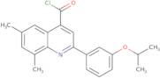 2-(3-Isopropoxyphenyl)-6,8-dimethylquinoline-4-carbonyl chloride