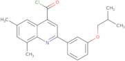 2-(3-Isobutoxyphenyl)-6,8-dimethylquinoline-4-carbonyl chloride