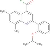 2-(2-Isopropoxyphenyl)-6,8-dimethylquinoline-4-carbonyl chloride