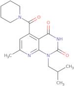 1-Isobutyl-7-methyl-5-(piperidin-1-ylcarbonyl)pyrido[2,3-d]pyrimidine-2,4(1H,3H)-dione