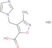 4-(1H-Imidazol-1-ylmethyl)-3-methylisoxazole-5-carboxylic acid hydrobromide