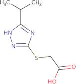 [(5-Isopropyl-4H-1,2,4-triazol-3-yl)thio]acetic acid