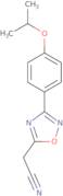 [3-(4-Isopropoxyphenyl)-1,2,4-oxadiazol-5-yl]acetonitrile