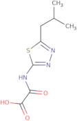 [(5-Isobutyl-1,3,4-thiadiazol-2-yl)amino](oxo)acetic acid