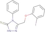 5-[(2-Iodophenoxy)methyl]-4-phenyl-4H-1,2,4-triazole-3-thiol