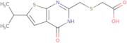 {[(6-Isopropyl-4-oxo-3,4-dihydrothieno[2,3-d]pyrimidin-2-yl)methyl]thio}acetic acid