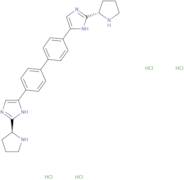 1H-Imidazole, 5,5’-[1,1’-biphenyl]-4,4’-diylbis[2-(2S)-2-pyrrolidinyl-, hydrochloride