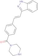 [4-[(E)-2-(1H-indazol-3-yl)ethenyl]phenyl]-piperazin-1-ylmethanone