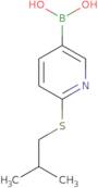 2-(Isobutylthio)pyridine-5-boronic acid