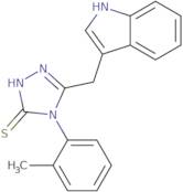 5-(indol-3-ylmethyl)-4-(2-methylphenyl)-1,2,4-triazole-3-thiol