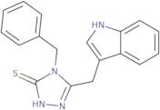 5-(Indol-3-ylmethyl)-4-benzyl-1,2,4-triazole-3-thiol