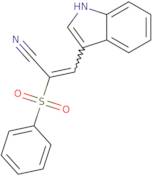 3-Indol-3-yl-2-(phenylsulfonyl)prop-2-enenitrile