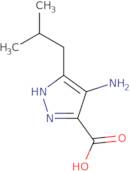 5-(2-Isobutyl)-4-amino-1H-pyrazole-3-carboxylic acid