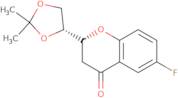 (1'R,2R)-2-[(1',2'-O-Isopropylidene)dihydroxyethyl]-6-fluorochroman-4-one
