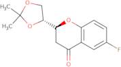 (1'R,2S)-2-[(1',2'-O-Isopropylidene)dihydroxyethyl]-6-fluorochroman-4-one