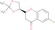 (1'S,2R)-2-[(1',2'-O-Isopropylidene)dihydroxyethyl]-6-fluorochroman-4-one