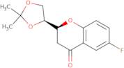 (1'S,2S)-2-[(1',2'-O-Isopropylidene)dihydroxyethyl]-6-fluorochroman-4-one