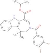 Isopropyl 3-(3,4-difluorobenzoyl)-1,1-dimethyl-1,2,3,6-tetrahydroazepino[4,5-b]indole-5-carboxylate