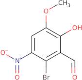 2-Bromo-6-hydroxy-5-methoxy-3-nitro-benzaldehyde