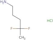 4,4-Difluoropentan-1-amine hydrochloride