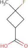 trans-3-Fluoro-3-methylcyclobutane-1-carboxylic acid