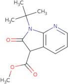 Methyl 1-tert-butyl-2-oxo-1H,2H,3H-pyrrolo[2,3-b]pyridine-3-carboxylate