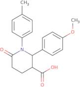 2-(4-Methoxyphenyl)-1-(4-methylphenyl)-6-oxopiperidine-3-carboxylic acid