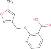 2-{[(5-Methyl-1,2-oxazol-3-yl)methyl]sulfanyl}pyridine-3-carboxylic acid