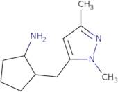 2-[(1,3-Dimethyl-1H-pyrazol-5-yl)methyl]cyclopentan-1-amine