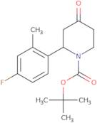 Tert-Butyl 2-(4-Fluoro-2-Methylphenyl)-4-Oxopiperidine-1-Carboxylate