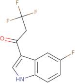 3,3,3-Trifluoro-1-(5-fluoro-1H-indol-3-yl)propan-1-one